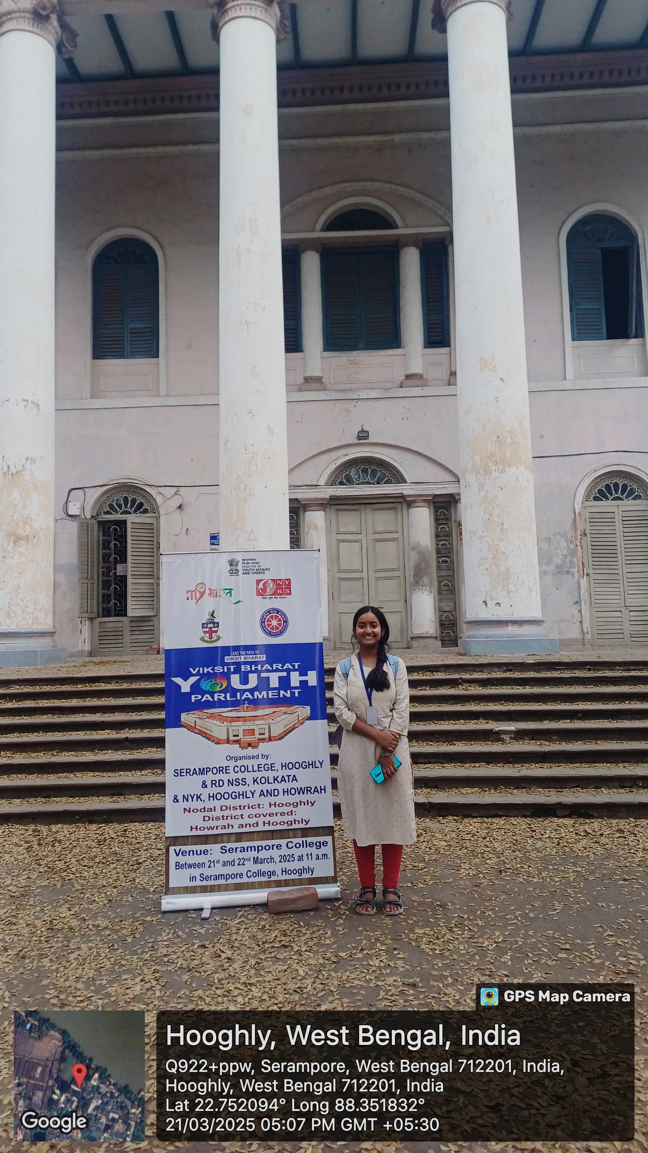 Student participation in Youth Parliament Speech Competition at Serampore College